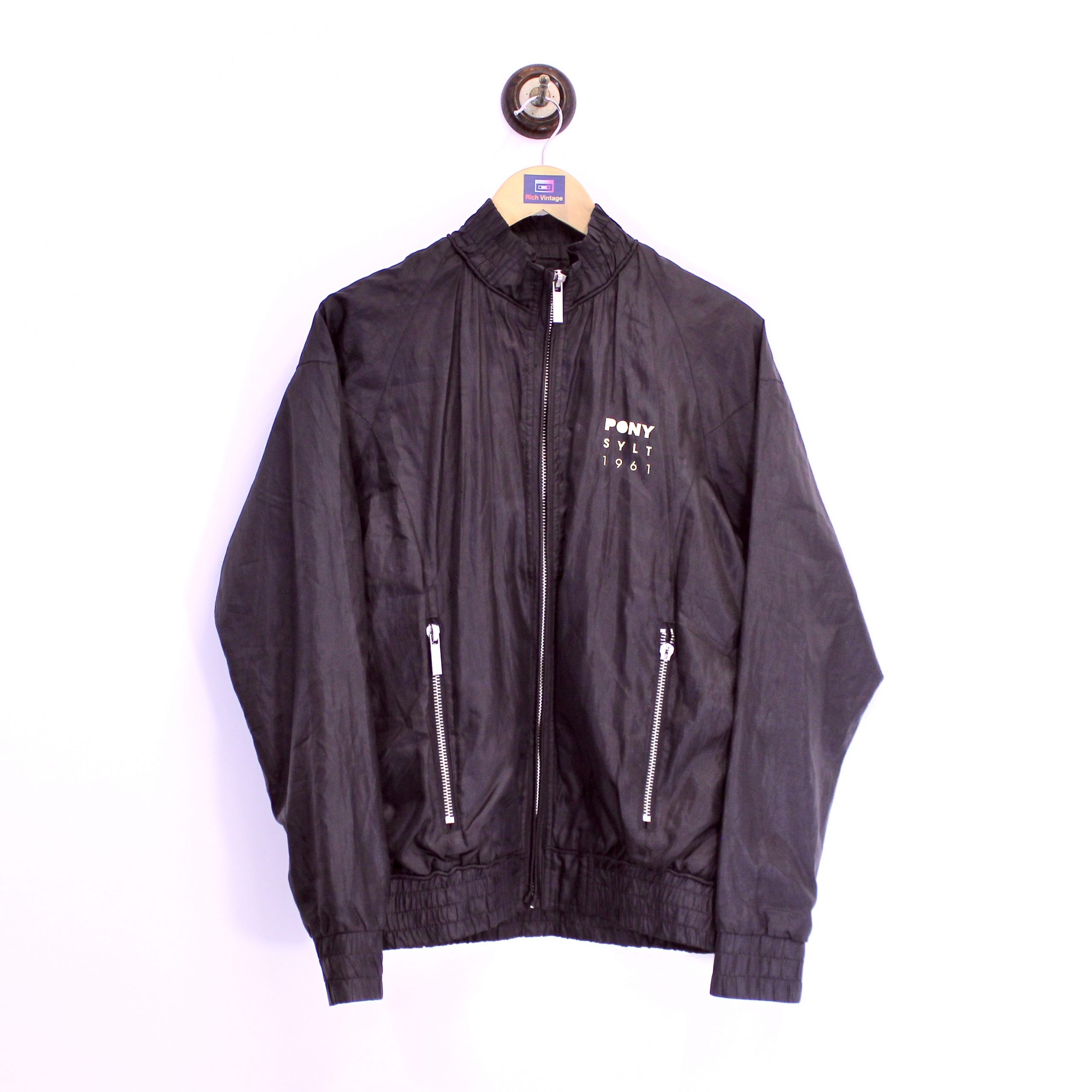 Pony SYLT 1961 Shell Jacket Black M - Rich Vintage