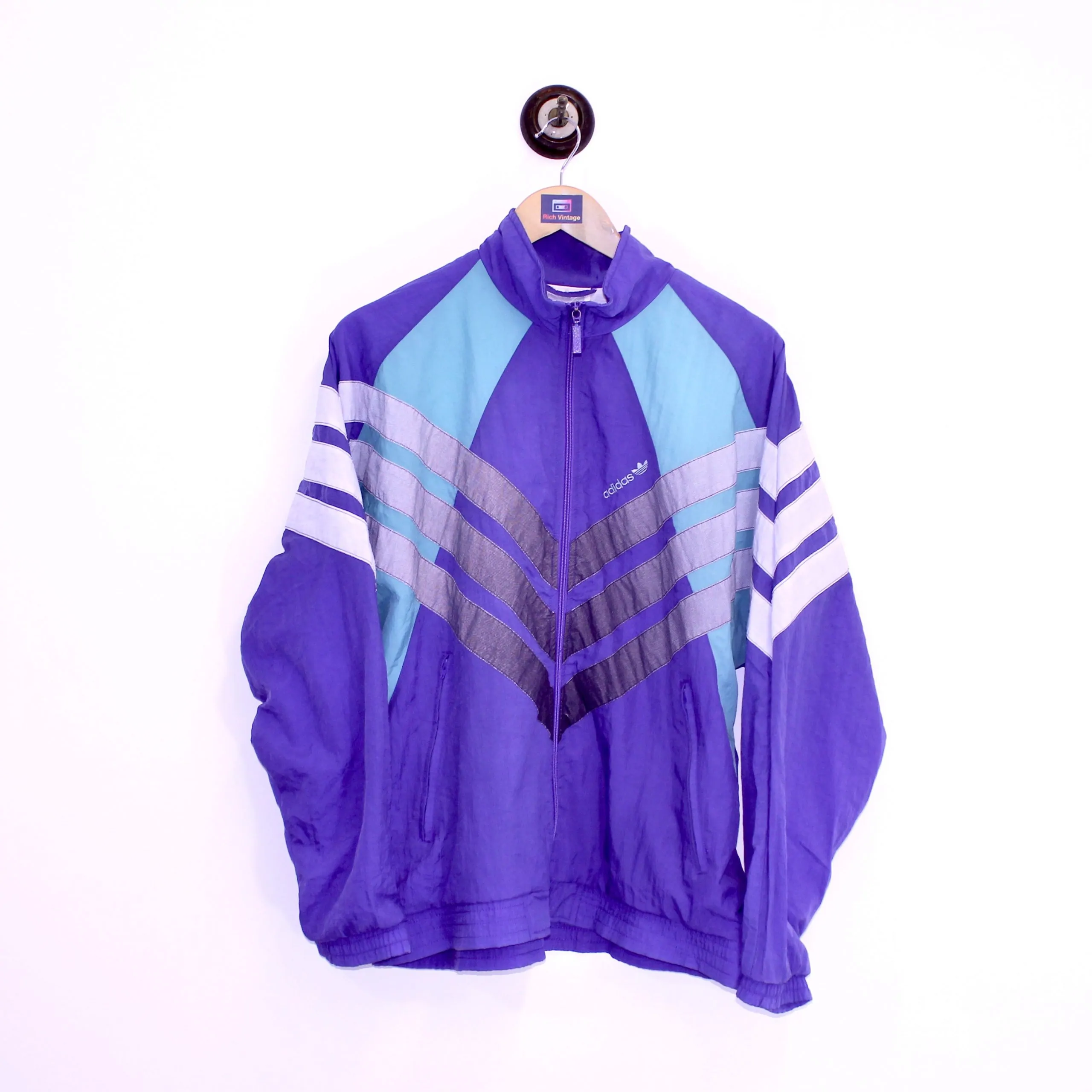 barrière Feodaal Zielig Adidas Shell Jacket Purple M - Rich Vintage