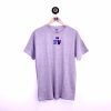 Grey Rich Vintage original unisex t-shirt with cassette logo and blue and purple RV 1