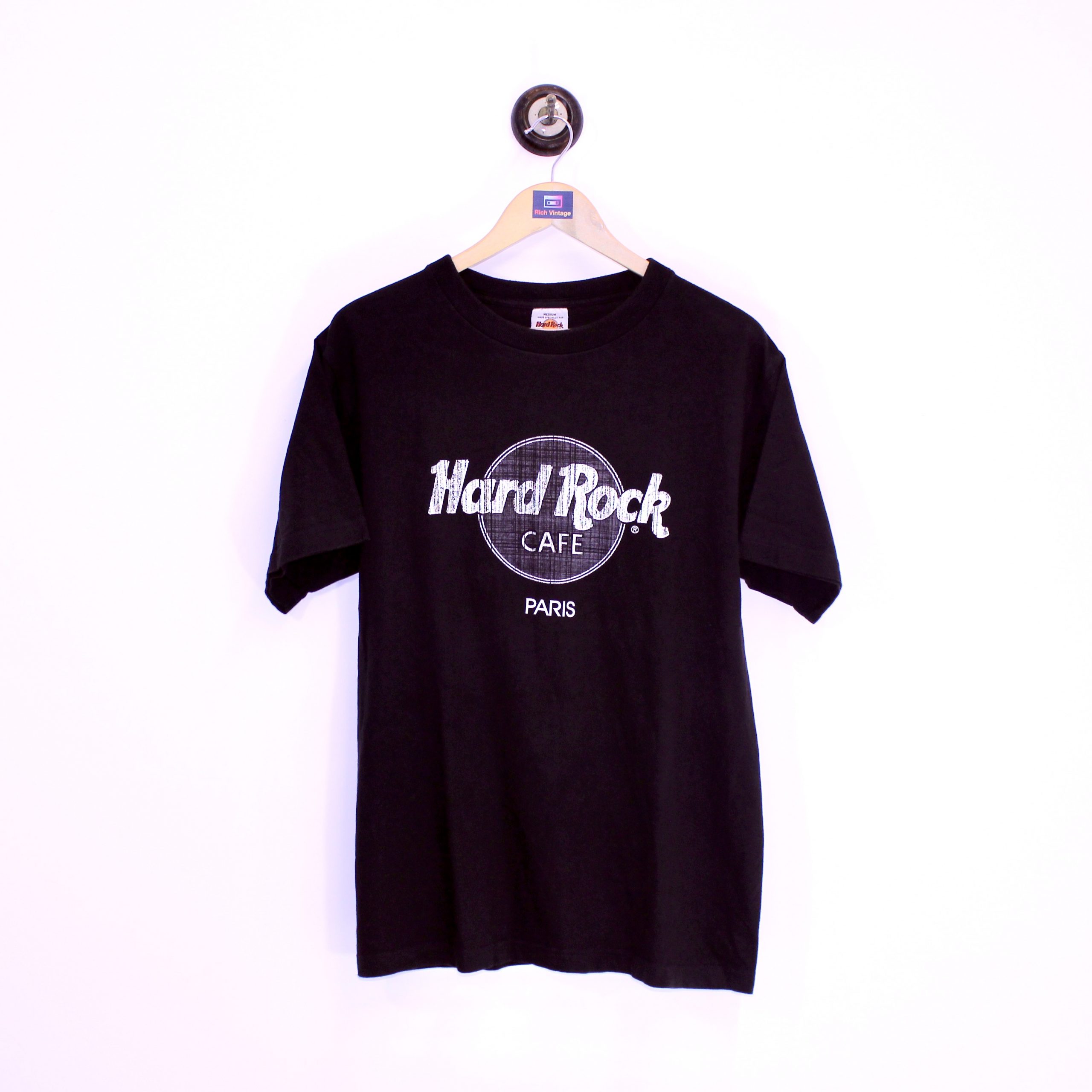 underordnet frihed Centralisere Hard Rock Paris T-Shirt Black M - Rich Vintage
