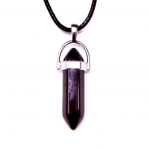 Hematite Gemstone Crystal Necklace