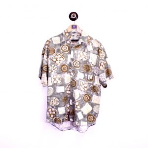 Jeff Interamerica Vintage Patterned Shirt L