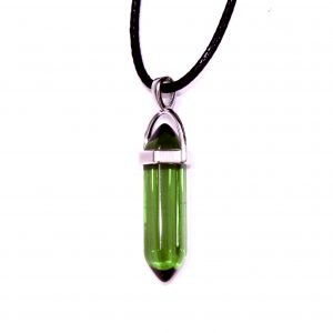 Malachite Gemstone Crystal Necklace