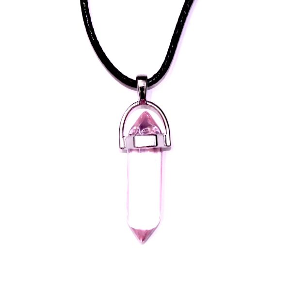 Rose Quartz Gemstone Crystal Necklace