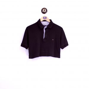 Tommy Hilfiger Cropped Polo Black M