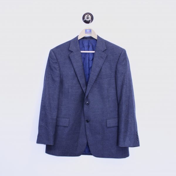 90’s Blazer Vintage Classic Grey Pinstriped L