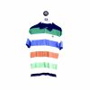 Chaps Polo T-Shirt White Multicoloured Striped XL