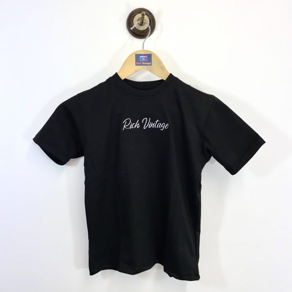 Rich Vintage Kids Signature Tee Black