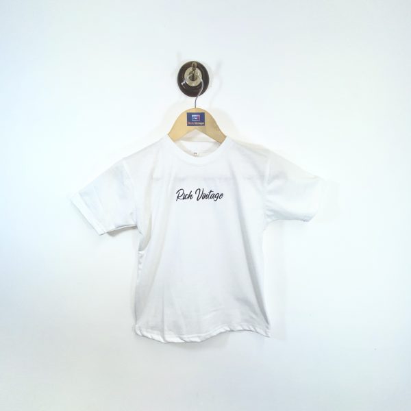 Rich Vintage Kids Signature Tee White